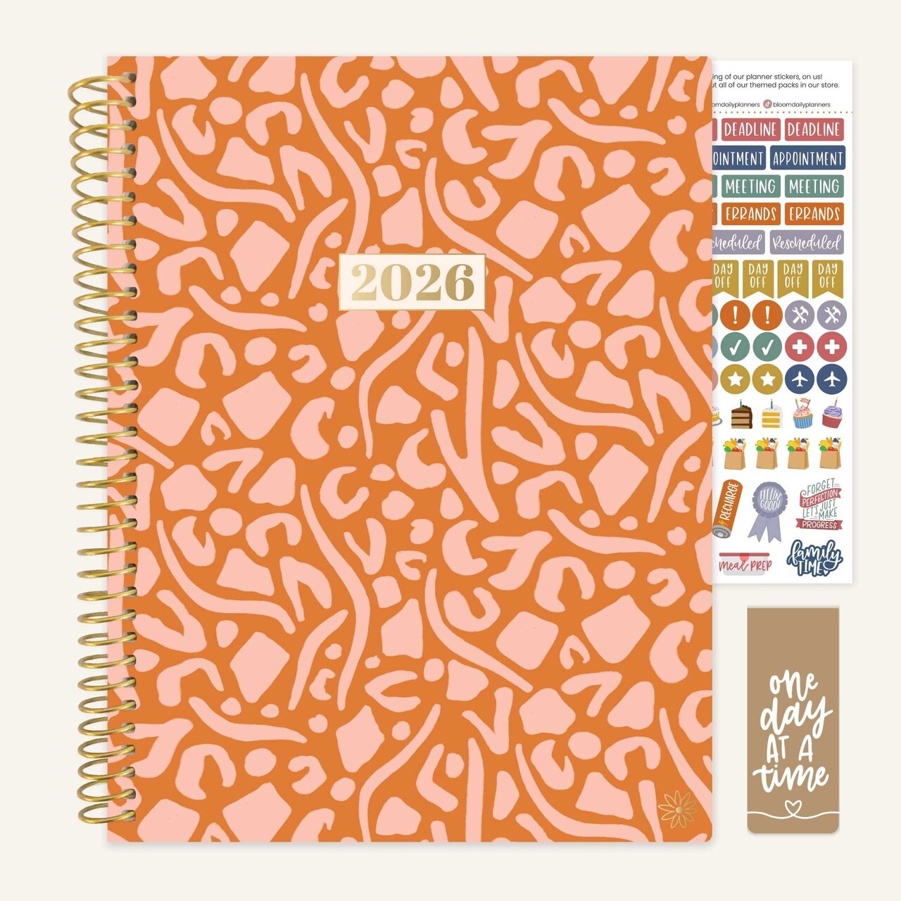 bloom daily planners 2026 Soft Cover Weekly & Monthly Planner, 8.5" x 11", Moments of Grace
